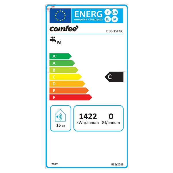 Comfee' 50Lt Water Heater - D50-15FGC